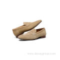 Cow suede mens shoe soft